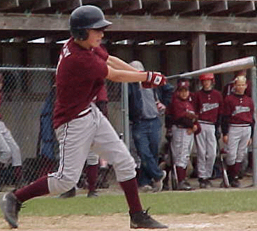 Evan at bat